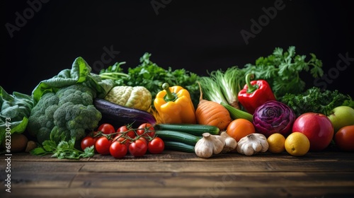 Fresh vegetables on the table