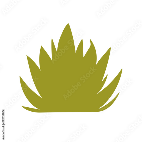 Green grass vector isolated flat design