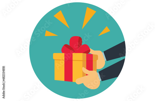 gift giving vector,gift that keeps on giving,The Act of Giving,share people swapping presents and showing love,exchanging gifts at parties,home,office