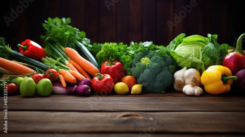 Fresh vegetables on the table