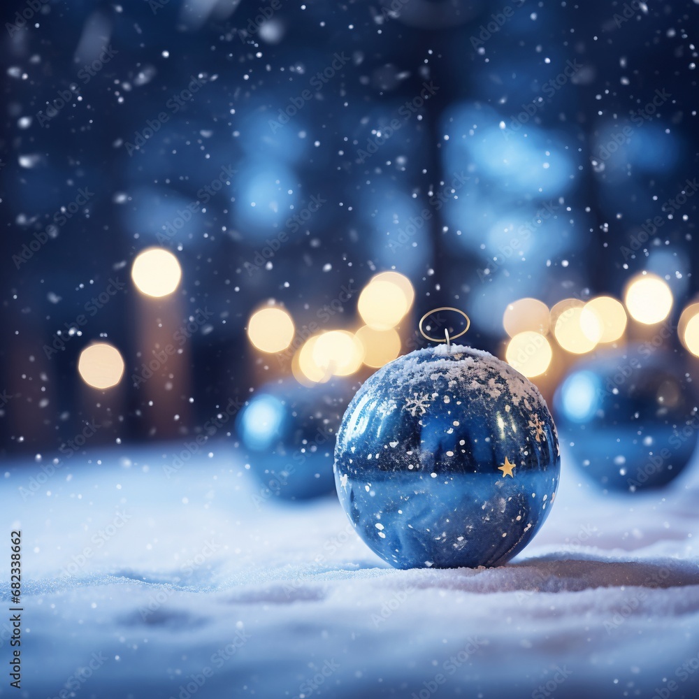 Christmas balls, winter, snow, winter decoration, winter festivities, christmas spirit, seasonal joy, generative ai Christmas balls, winter, snow, winter decoration, winter festivities, christmas spirit, seasonal joy, generative ai
