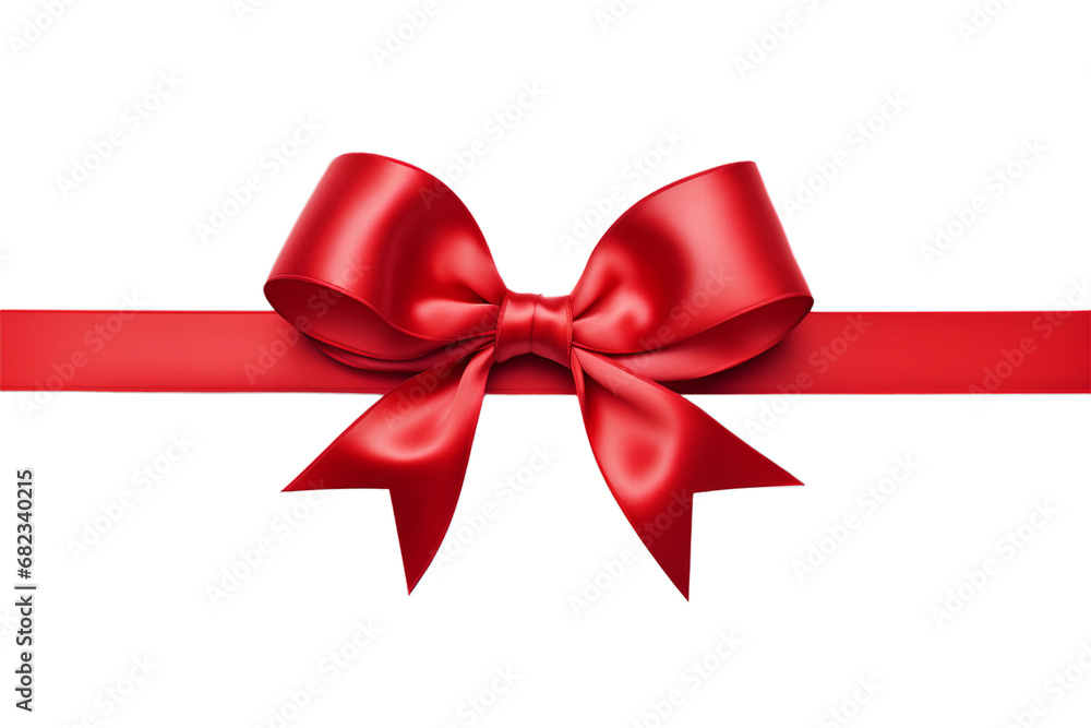 Red Bow isolated on Transparent background Red Bow isolated on Transparent background