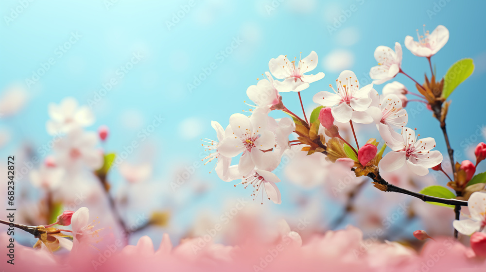 Spring abstract background for presentation 
