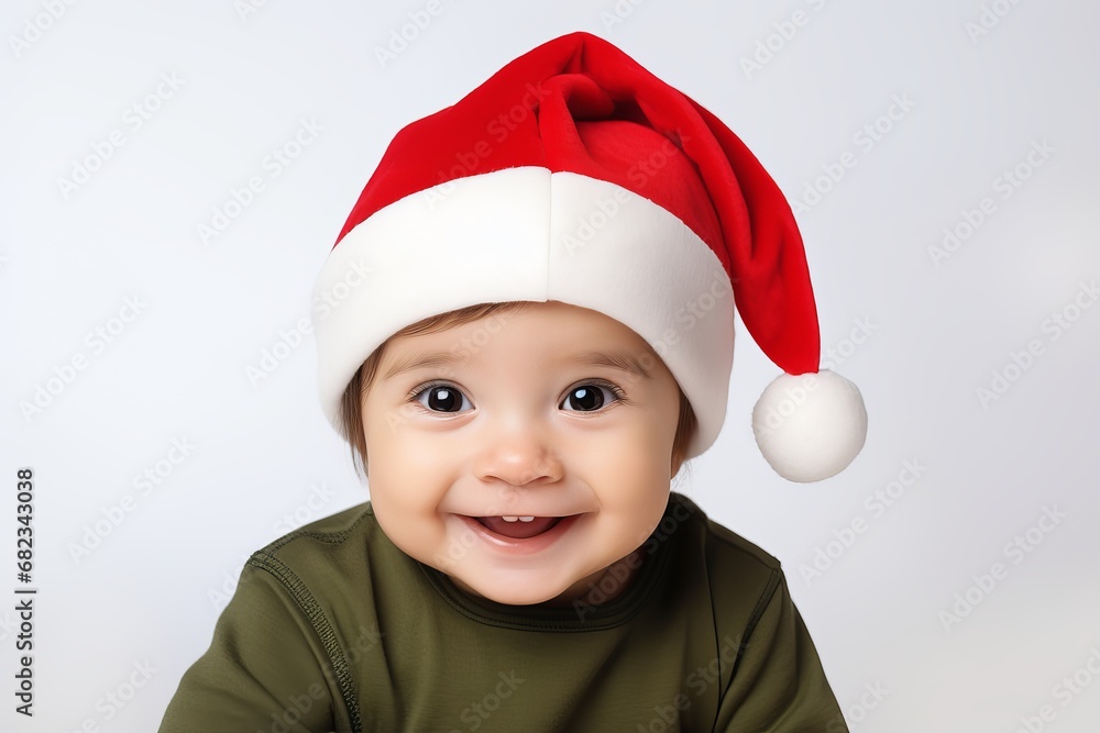 baby in santa hat baby in santa hat