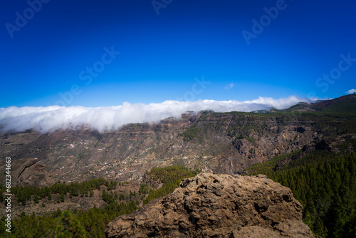 Gran Canaria. Hiking to the Roque Nublo Rock Formation.