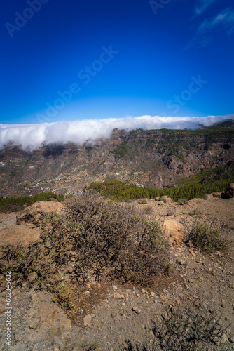 Gran Canaria. Hiking to the Roque Nublo Rock Formation.