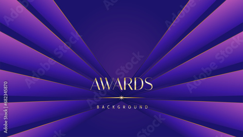 Pink blue purple golden royal awards graphics background. Lines growing elegant shine spark. Luxury premium corporate abstract design template. Banner certificate dynamic shape.