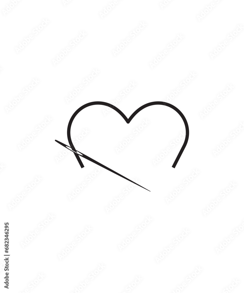 needle icon, vector best line icon. needle icon, vector best line icon.