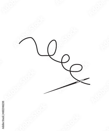 needle with thrust icon, vector best flat icon.