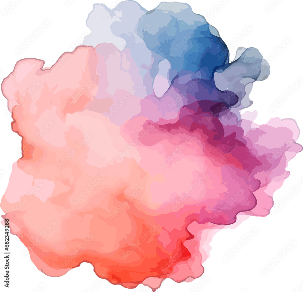 Watercolor blob clip art