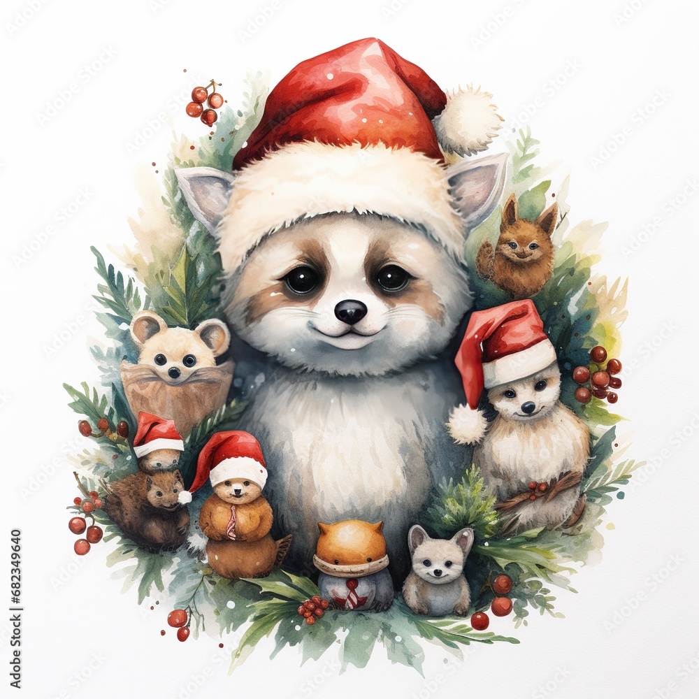 santa claus and christmas tree santa claus and christmas tree