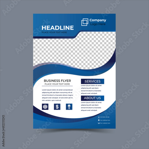 Business flyer design template