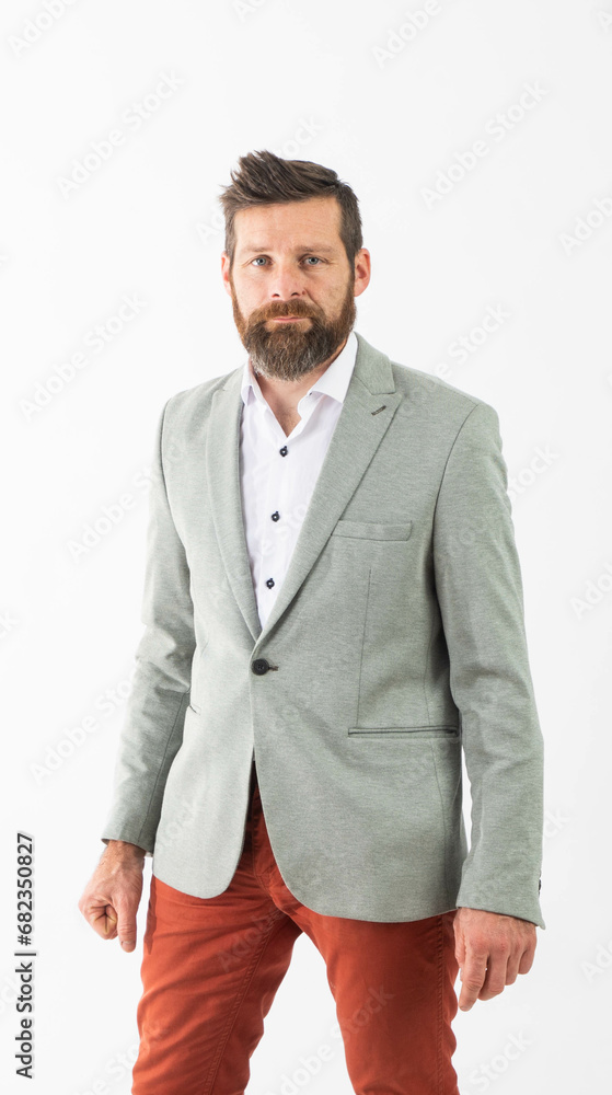 handsome man on white background handsome man on white background