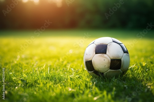 soccer ball on grass © esp2k