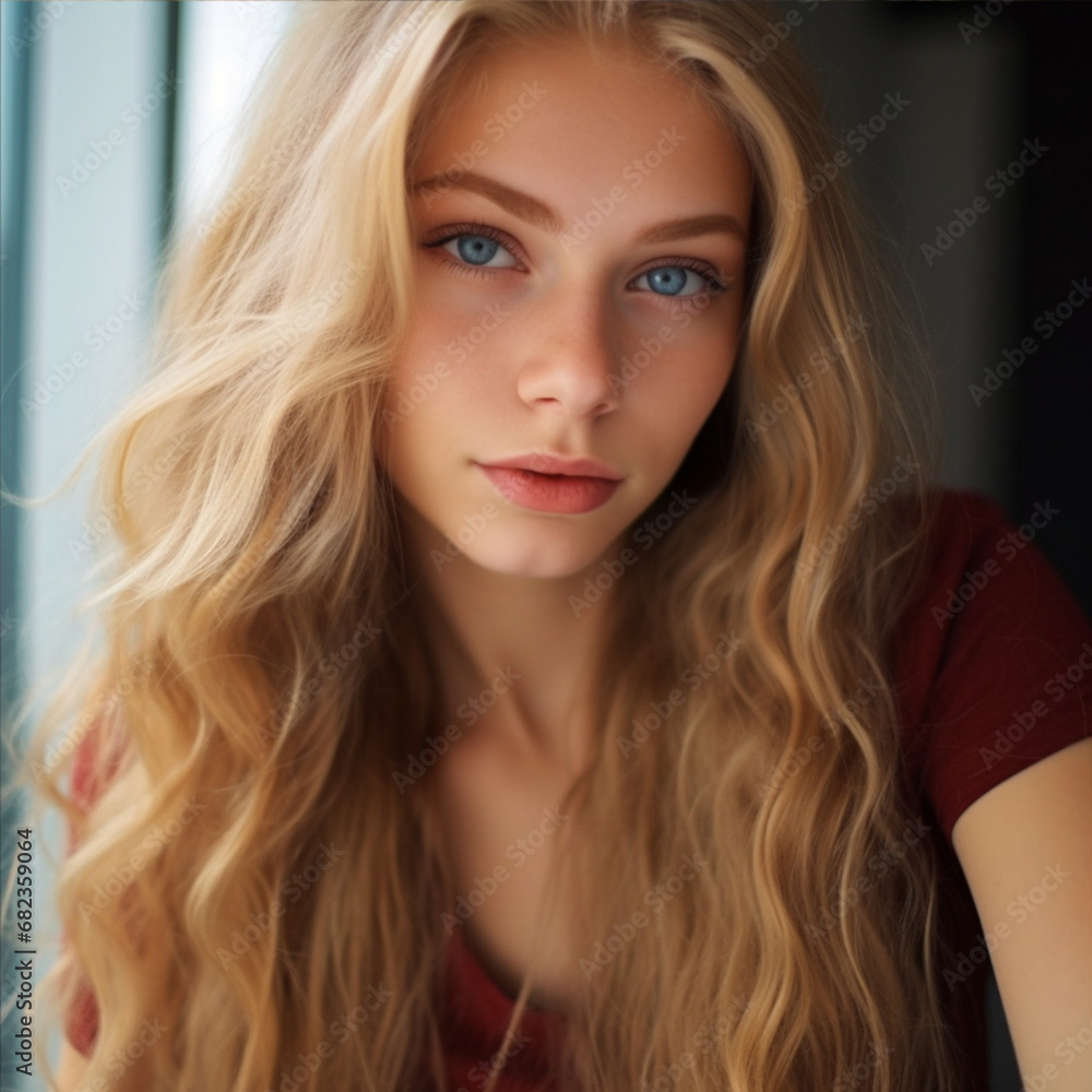 a close up of a woman with long blonde hair, beautiful blonde girl, beautiful model girl, gorgeous young model, cute young woman, perfect face a close up of a woman with long blonde hair, beautiful blonde girl, beautiful model girl, gorgeous young model, cute young woman, perfect face