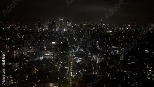 Wallpaper Mural 高層ビルから見下ろす東京のイルミネーションの夜景 Torontodigital.ca