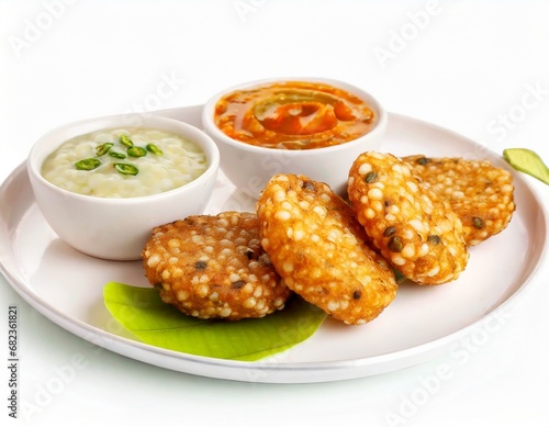 Sabudana vada or Sago fried cake photo