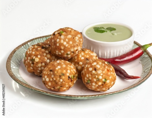 Sabudana vada or Sago fried cake photo