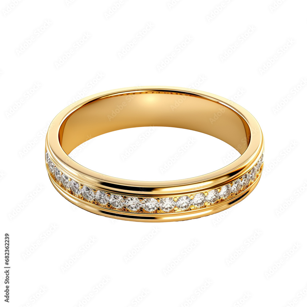 Luxury Gold ring with diamonds white background PNG Luxury Gold ring with diamonds white background PNG