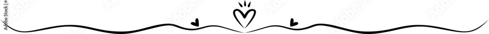 Doodle Heart Divider Doodle Heart Divider