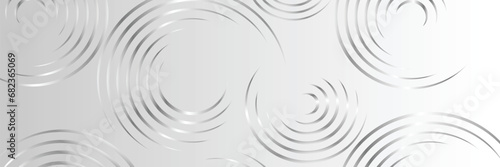Gradient Color Banner Background with Silver Circle Design 