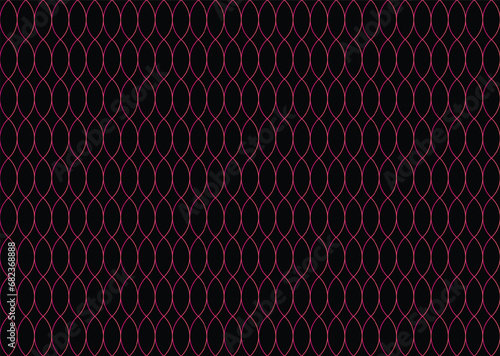 Ellipses Gradient Color Pattern design on Black Background
