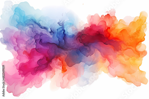 Mix of various watercolor colors, background with color spots