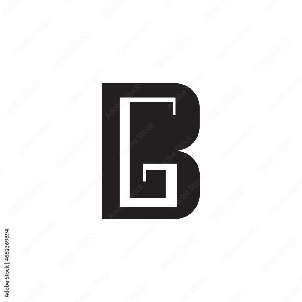 logo letter GB initial vector abstract illustration design logo letter GB initial vector abstract illustration design
