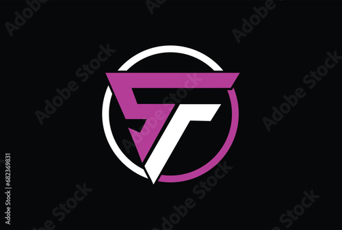 s f v sf rv fr fv vr fs sfv frs srf rsf fsr sfr initial logo design vector symbol graphic idea creative, gym and fitness logo with circle photo