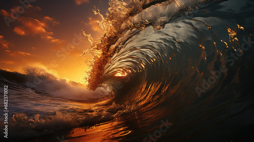 Perfect big wave © Peter