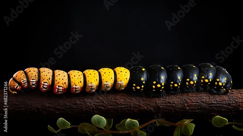 caterpillar on a leaf © Jalal
