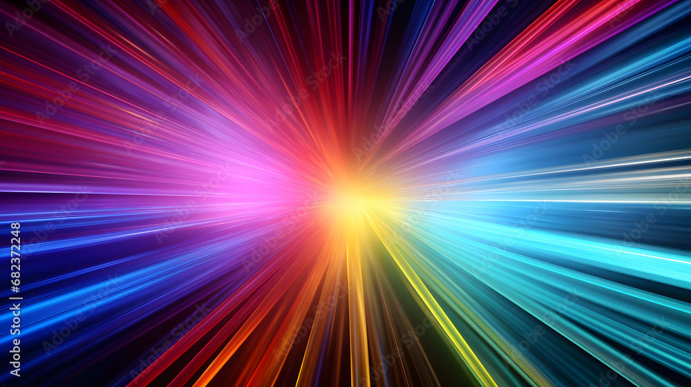 abstract background with colorful rays