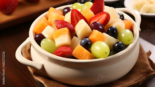 fruit salad in a bowl