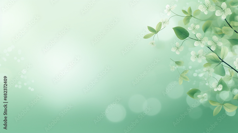 The floral wallpaper is a combination of light green and white that is pleasing to the eye. There is a field for entering text. The floral wallpaper is a combination of light green and white that is pleasing to the eye. There is a field for entering text.