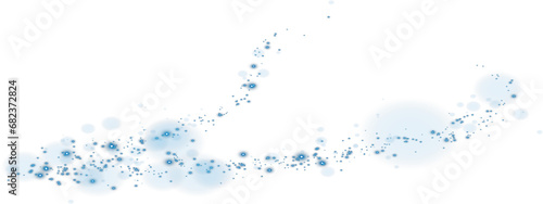 Blue dust light. Bokeh light lights effect background. Christmas glowing dust background Christmas glowing light bokeh confetti and sparkle overlay texture for your design. PNG.