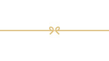 白い背景にシンプルでかわいい金色のリボン - ギフト･お祝いのイメージ素材 - 16:9