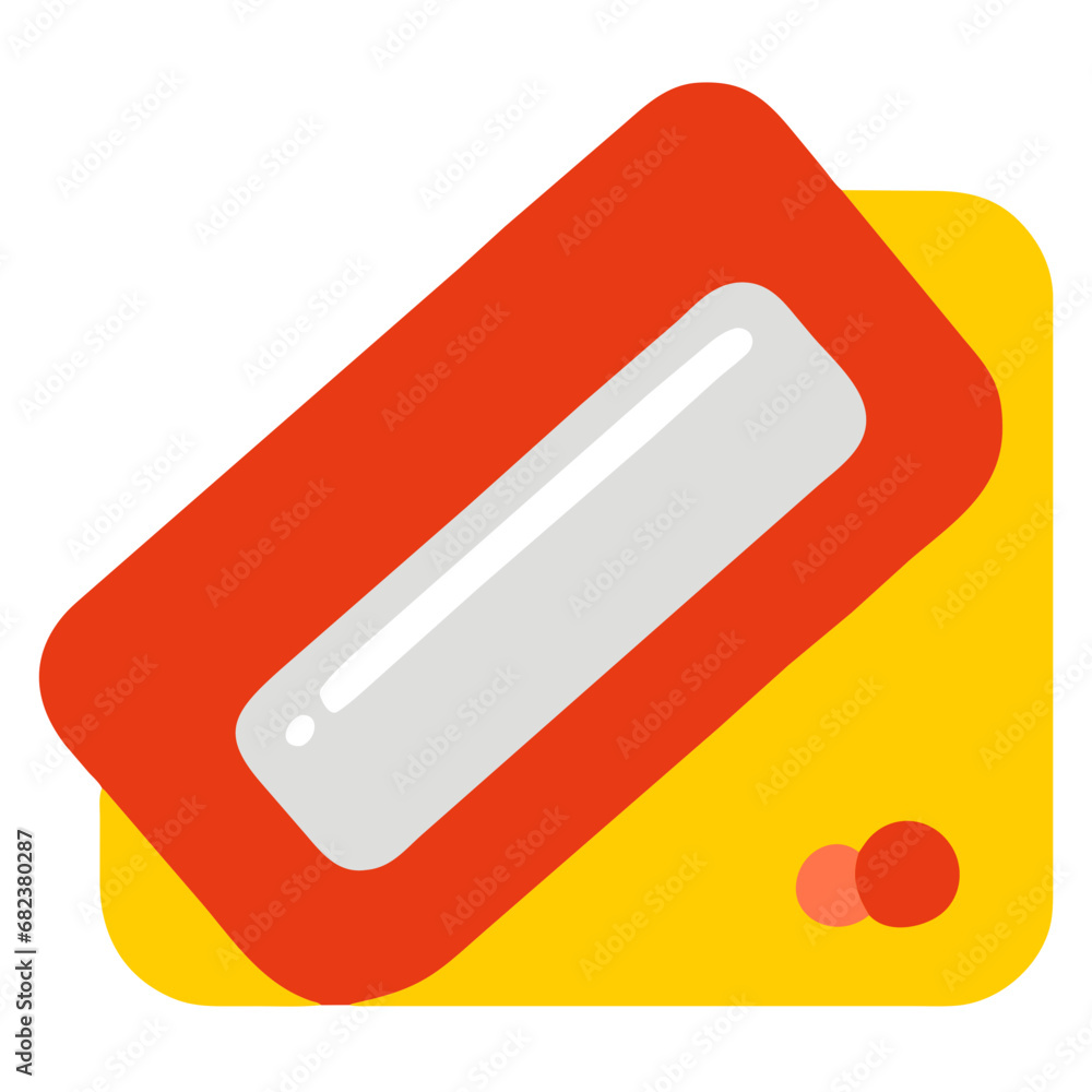 Illustration of a kitchen timer flat style icon on a white background Generative AI Illustration of a kitchen timer flat style icon on a white background Generative AI