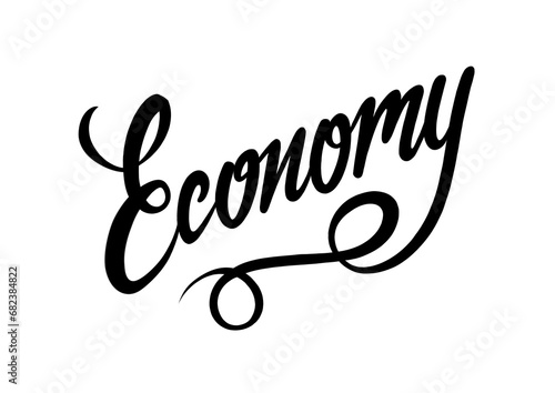 Economy calligraphy photo