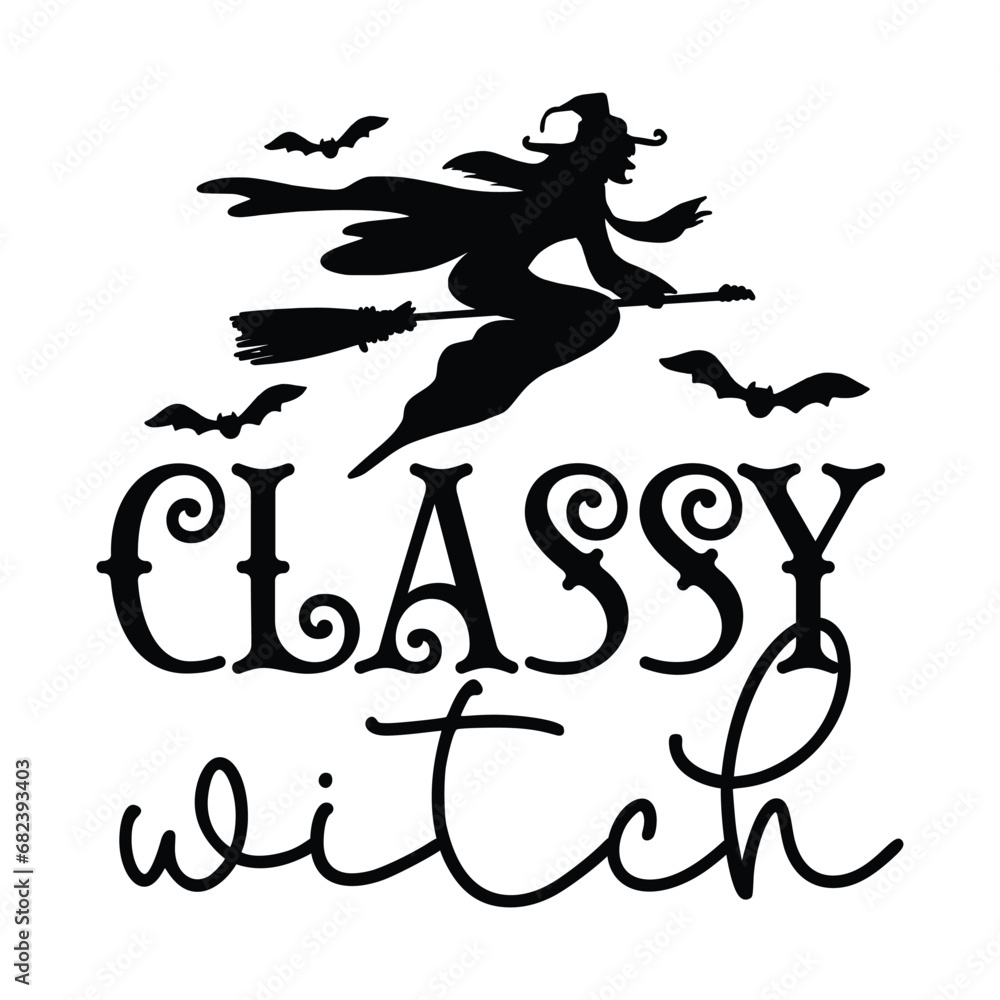 Hand-drawn inspirational Halloween phrase. Modern lettering art for poster, greeting card, party. Witches Lettering Quotes.