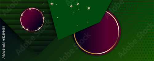 Christmas gold design dark green fir color background abstract shiny color golden. Elegant holiday design for web, print, printing, book publishing