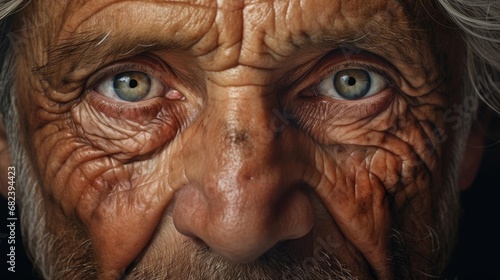 Old man looking at camera © cherezoff