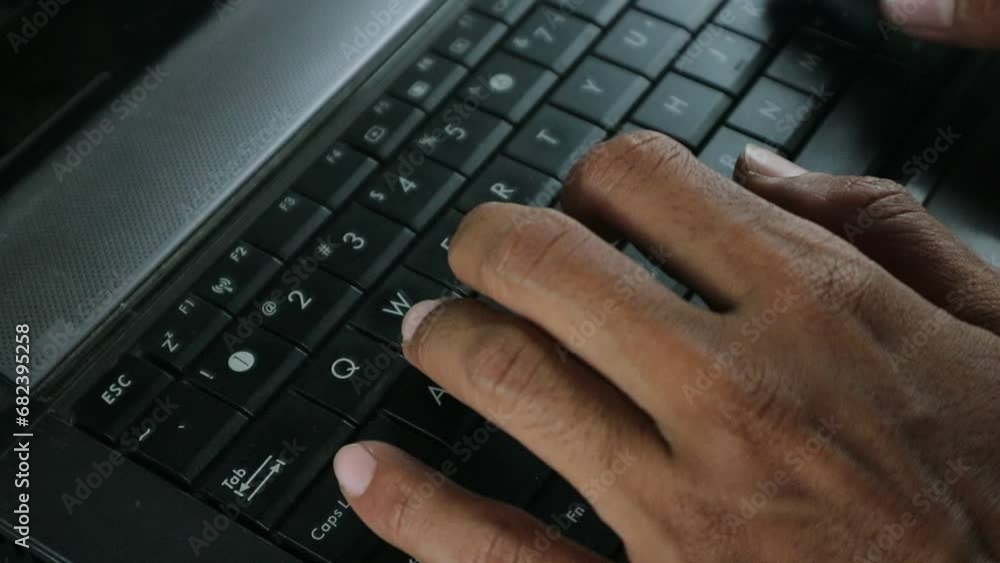 Man's hands typing on keyboard, journalist writing new article. Security in banking system, developer writing code. Man's hands typing on keyboard, journalist writing new article. Security in banking system, developer writing code.