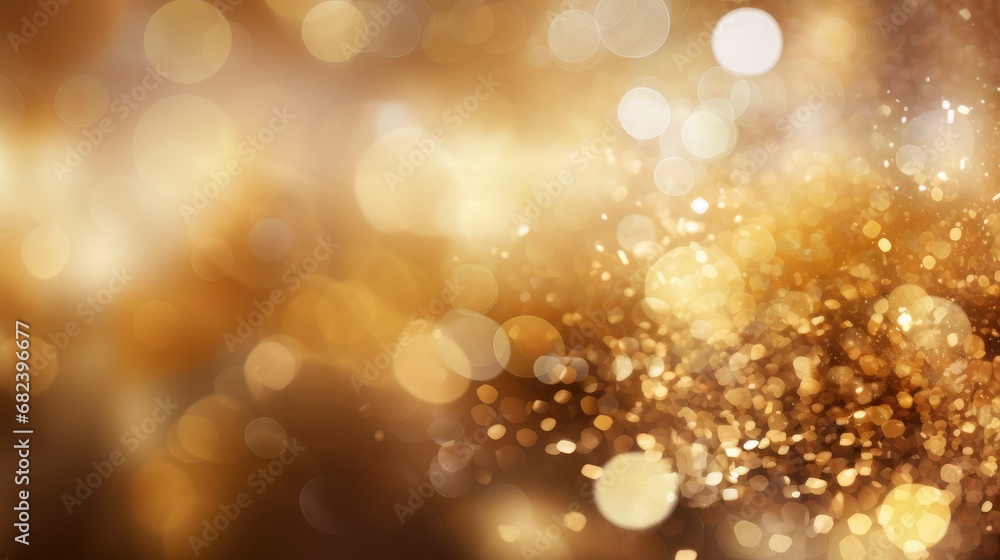 Bokeh and sparkles golden background Bokeh and sparkles golden background