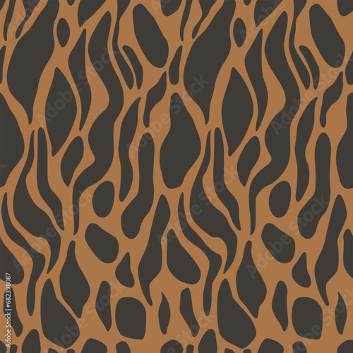 Pattern seamless with animal skin texture. Mammals fur printable background vector illustration