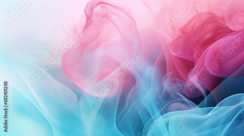 abstract colorful background with smoke pf blue and pink color.