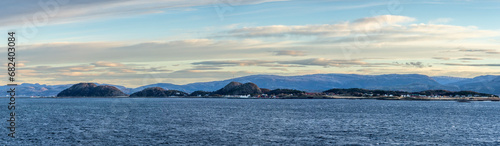 November light above Stadsbygd at the Trondheim fjord, Norway