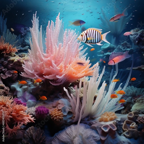 fish in aquarium, fish in depth of the sea, fish in the ocean © mahnoor