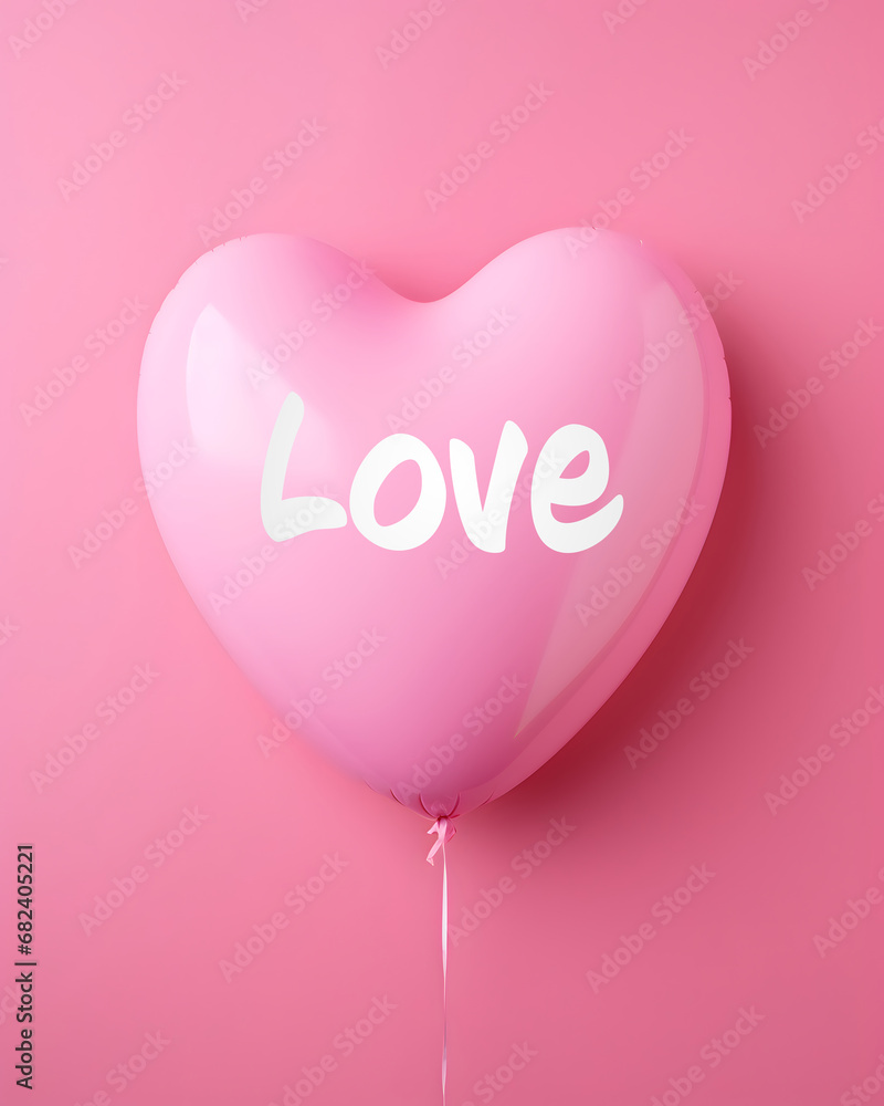 Love heart shaped balloon