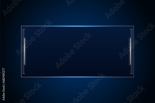Sci fi futuristic user interface, HUD template frame design, Technology abstract background photo