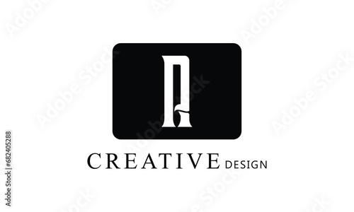 A R white letter creative brand simple minimal logo design for all kind of business.